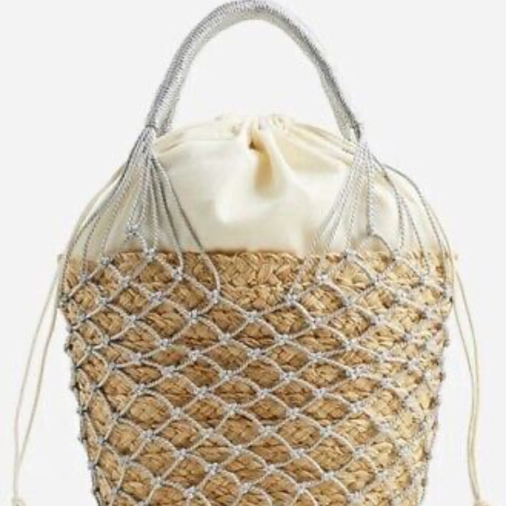 J. Crew Sedona basket bag in straw